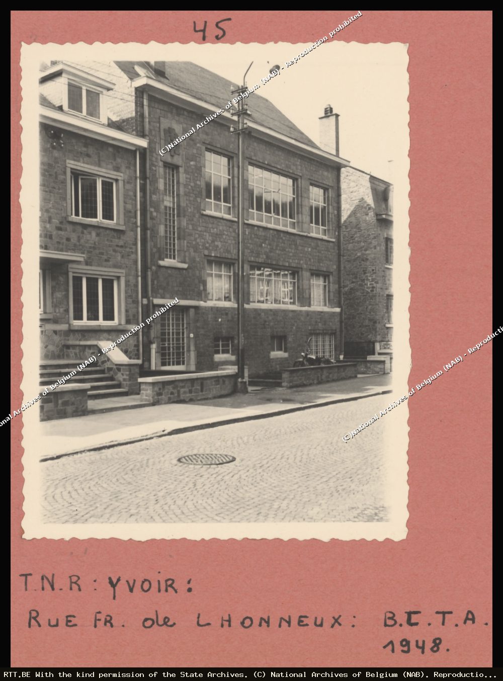 Telephone exchange — Av F De Lhoneux